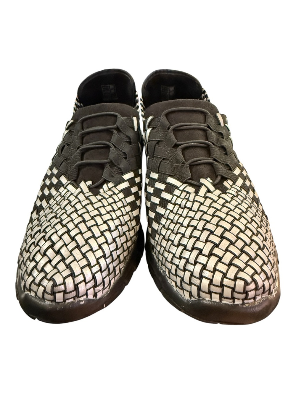 Bernie Mev Victor Black Reflective Woven Shoes Women’s EU 42 US 11 NIB